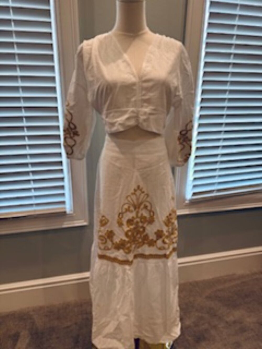 Linen Skirt Set